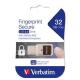 Verbatim Usb FingerPrint SECURE USB 3.0 DRIVE 32GB