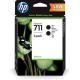 SCATOLA 2 CARTUCCE D'INCHIOSTRO NERO HP 711 DA 80ML