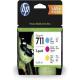 CONFEZIONE 3 CARTUCCE COLORE C/M/Y HP 711 29 ml