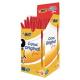 Scatola 50 penna sfera CRISTAL® fine 0,8mm rosso BIC®