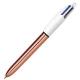 Scatola 12 penna sfera a scatto 4 Colori Rose Gold 1.0mm BIC®