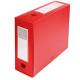 Scatola archivio box con bottone rosso f.to 25x33cm D 100mm Exacompta