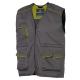 GILET da LAVORO M6GIL grigio/verde Tg. M PANOSTYLE®