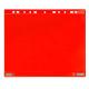 Conf. 5 Buste forate per supporti magnetici ad anelli f.to A4 rosso Tarifold