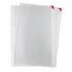 Confezione 5 tasche a L con retro adesivo f.to A4 rosse Tarifold