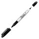 MARCATORE TWINTIP DOPPIA PUNTA F/UF NERO SHARPIE