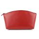 Trousse da viaggio 21,5x15x7,5cm vera pelle rosso Laurige France