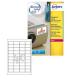 Poliestere adesivo extra L6140 bianco 20fg 45,7x25,4mm (40et/fg) laser Avery