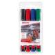 Astuccio 4 marcatore permanente Eddig 300 punta conica colori assortiti