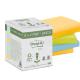 VALUE PACK 10 BLOCCO 100fg Post-it® CARTA RICICLATA COL. ASS. 76X76MM 654-RCP10