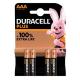 BLISTER 4 PILE DURACELL PLUS (MN2400) AAA - MINISTILO