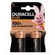 BLISTER 2 PILE DURACELL PLUS (MN1400) C - MEZZA TORCIA