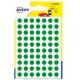 Blister 490 etichetta adesiva tonda PSA verde Ø8mm Avery