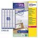 Etichette adesive L7651 bianche 25fg A4 38,1x21,2mm (65et/fg) laser Avery