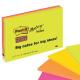 BLOCCO 45foglietti Post-it® Super Sticky 101x152mm MEETING NOTE NEON 6445-SSP