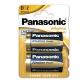 BLISTER 2 PILE TORCIA ALKALINE D 1,5V PANASONIC