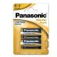 BLISTER 2 PILE MEZZATORCIA ALKALINE C 1,5V PANASONIC