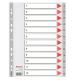 Separatore in PPL grigio numerico 1-12 A4 22,5x29,7cm ESSELTE