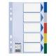 Separatore neutro in PPL 5 tasti colorati f.to A5 ESSELTE