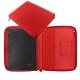 Portablocco Metropol 32x24,5x2,6cm similpelle rosso chiusura zip Filofax