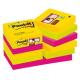 BLOCCO 90foglietti Post-it® Super Sticky 47,6x47,6mm 622-12SS-RIO-EU RIO DE J