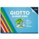 Album Kids Carta colorata 2+ f.to A4 120gr 20fg Giotto