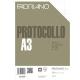 PROTOCOLLO A4 1RIGO C/MARGINE 200FG 60GR FABRIANO