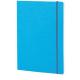 Taccuino c/elastico EcoQua blu f.to A5 80pag. carta bianca Fabriano