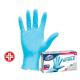 Scatola 100 guanti in nitrile non talcato tg. S/M azzurro uso medicale