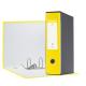 Registratore EUROFILE G55 giallo vivida dorso 8cm f.to protocollo ESSELTE