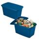Contenitore multiuso ToteBox 82,4x50,5x44cm Blu Terry