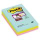 BLOCCO 90 foglietti Post-it® Super Sticky RIGHE 101x152mm 4690-SS3MIA COL.MIAMI