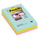 BLOCCO 90 foglietti Post-it® Super Sticky RIGHE 101x152mm 4690-SS3MIA COL.MIAMI