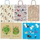 Shopper carta kraft c/manici in carta ritorta 16x21x8cm fantasie ass. Rex Sadoch