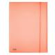 Cartella 3L c/elastico PPL PSTEL arancio f.to utile 24x33cm Favorit