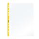 25 Buste forate c/ banda giallo NEON 22X30cm Favorit