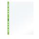 25 Buste forate c/ banda verde NEON 22X30cm Favorit