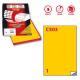 Etichetta adesiva C/503 giallo 100fg A4 210x297mm (1et/fg) Markin