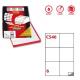 Etichetta adesiva C/540 bianca 100fg A4 105x99mm (6et/fg) Markin