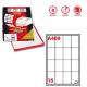 Etichetta adesiva A/409 bianca 100fg A4 47,7X70mm (16eti/fg) Markin