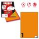 Etichetta adesiva C/503 arancio fluo 100fg A4 210x297mm (1et/fg) Markin