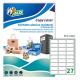 Poliestere adesivo PC4 trasparente 100fg A4 61x286mm (27et/fg) laser Tico