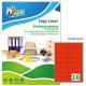 Etichetta adesiva LP4F rosso fluo 70fg A4 99,1x34mm (16et/fg) Tico