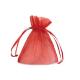 20 Sacchetti organza Milly 8,5x10cm rosso