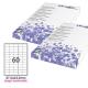 Etichetta adesiva bianca 100fg A4 37,5x23,5mm (60et/fg) angoli tondi STARLINE
