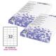 Etichetta adesiva bianca 100fg A4 47,5x35mm (32et/fg) angoli tondi STARLINE