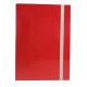 Cartella con elastico 25x34cm Rosso Queen Starline