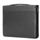 Portablocco Office con manico in ecopelle c/zip dim. 28x36cm nero INTEMPO