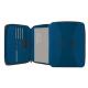 Portablocco Canvass in tela c/zip dim. 26x33cm blu INTEMPO