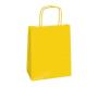 25 SHOPPERS CARTA KRAFT 22X10X29CM TWISTED GIALLO